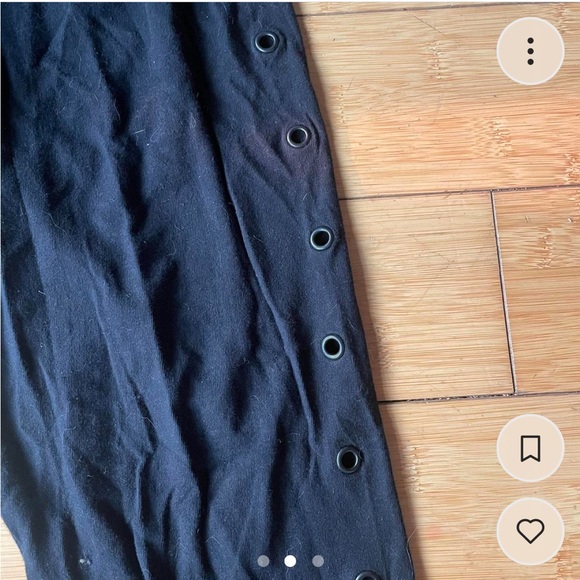 Blackheart by Hot Topic leggings with grommets - Picture 2 of 3